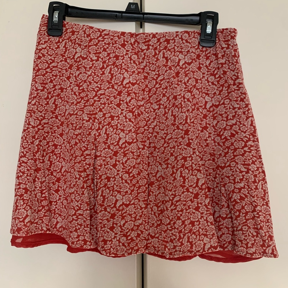 American eagle red skirt